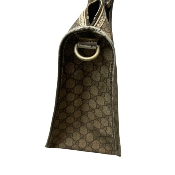 RARE! GUCCI GG Joy Supreme Portfolio Shoulder Bag Guccissima Coated Metallic - Picture 5 of 16